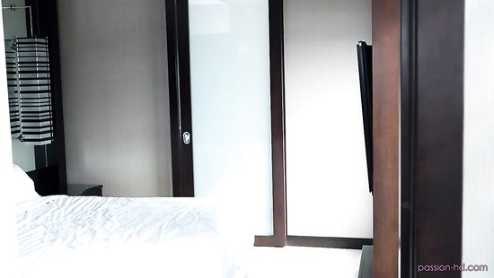 Slutty blonde drilled with monstrous white cock