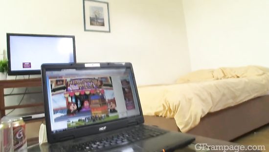 Ravishing duo smashing thoroughly on the couch