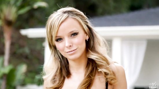 Daring blonde gets teary when deepthroating massive junk