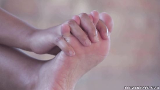 Stunning whore nailed on a bare floor