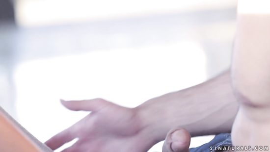 Stunning whore nailed on a bare floor