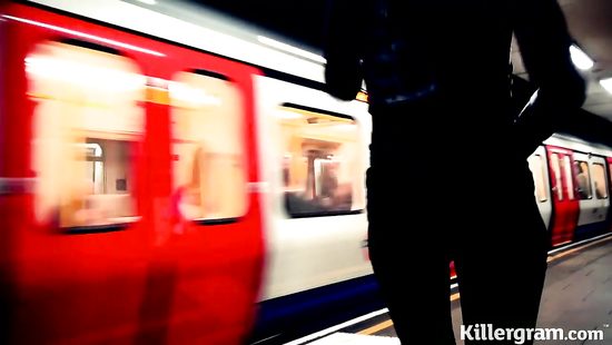 Horny dame fucked with two cocks in a club