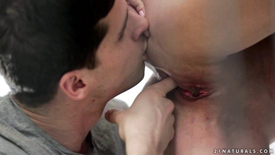 Lovely couple kissing passionately and fucking roughly