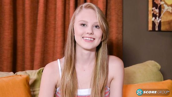 Curvy bimbo moans while riding hard cock