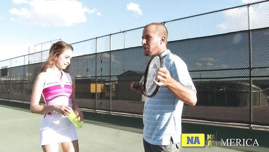 Horny duo smashing hardcore after tennis