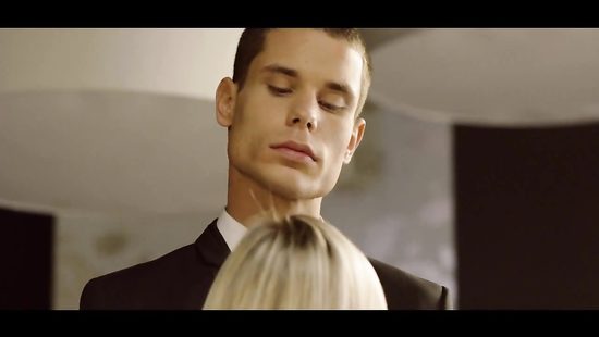 Erotic blonde wearing tempting stockings fucked hardcore