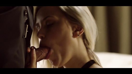 Erotic blonde wearing tempting stockings fucked hardcore