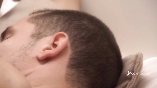 Smutty brunette enjoying intense threesome