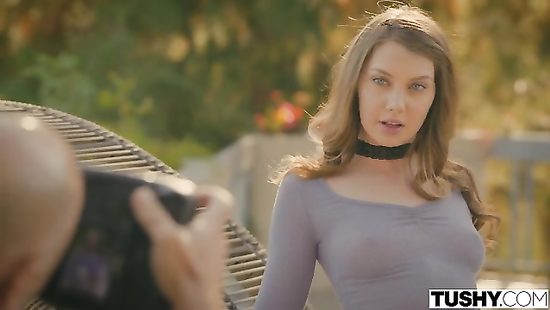 Monster junk penetrating whore's ass