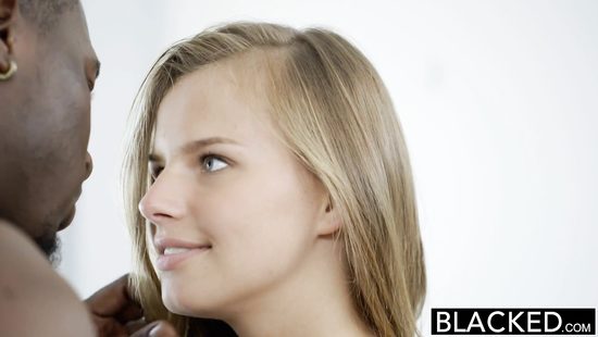 White girl sucks BBC, rides it too