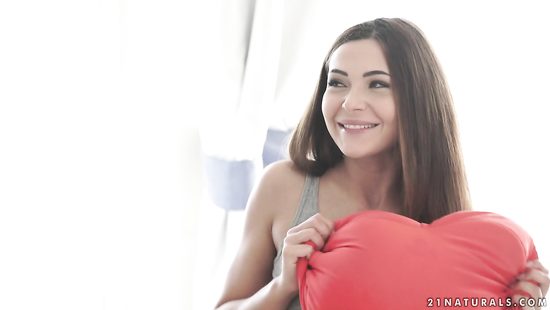 Hot damsel roughly rides gigantic cock