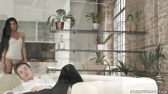 Hot brunette has exceptional taste for big cocks