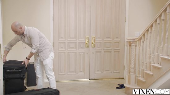 Bald stud fucking two women ferociously