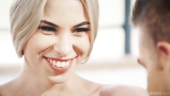 Naughty dame nailed ferociously on the couch