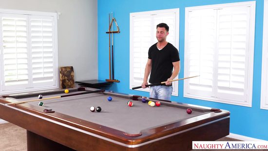 Dudes sharing slutty brunette