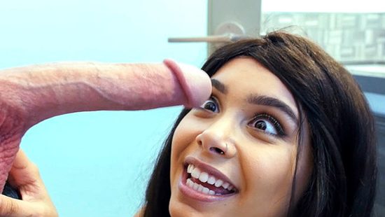 Huge lengthy cock is choking horny slut