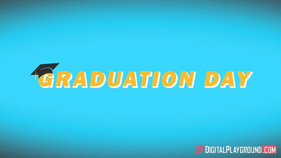 Slutty babe fucked in the kitchen on her graduation