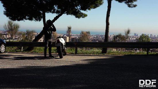 Couple having sex on sunset