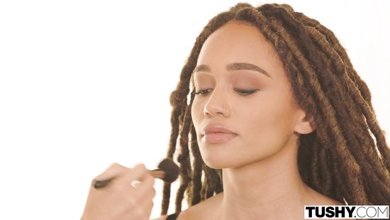 Tattooed girl rammed in the ass and pussy