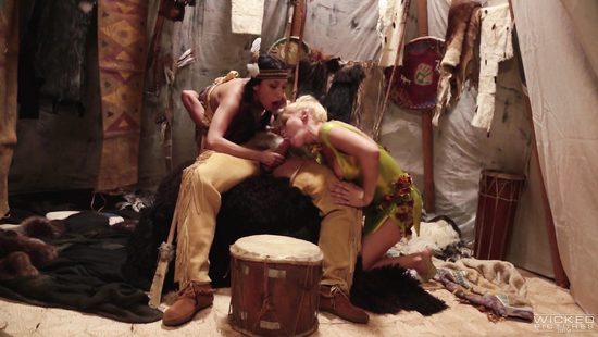 XXX movie parody -Hot dames smashed in a kinky foursome