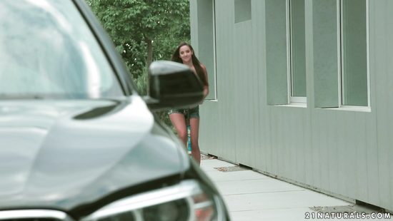 Long-haired blonde in an intense anal