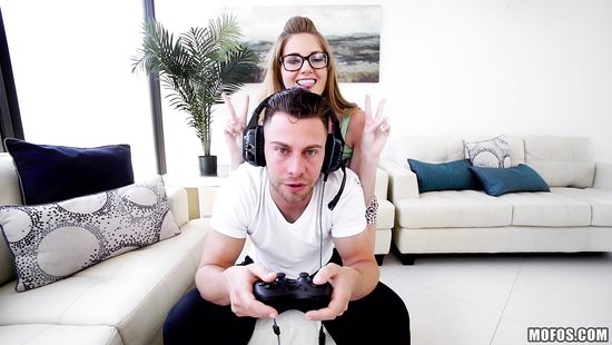 Couple fucking intensely after playing video games