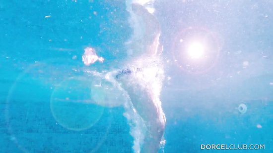 Amorous couple doing it in the woods