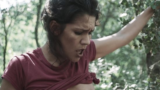 Mature couple fuck nastily in the woods