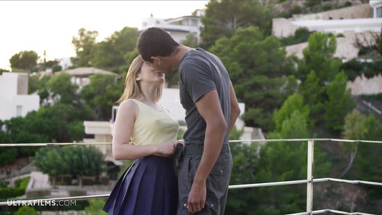 Evelina Darling sucks and rides a black penis