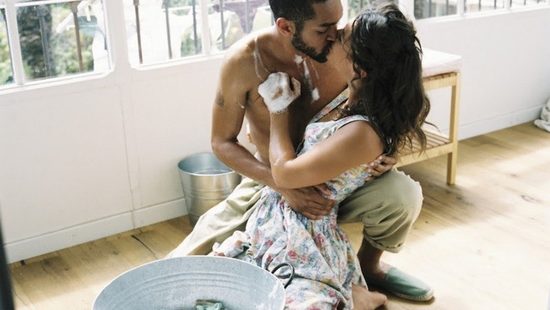 Horny couple is making love