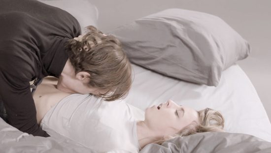 Tattooed brute fucks lovely blonde