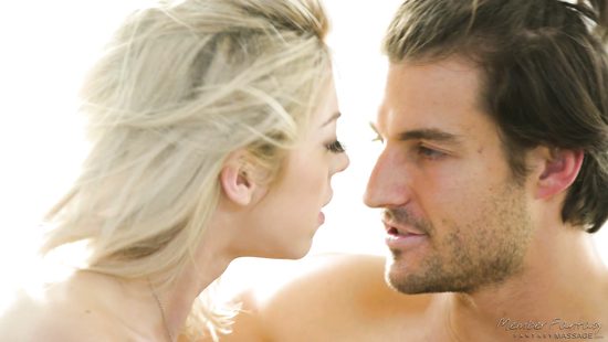 Sweet blonde destroyed on couch