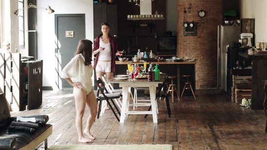 Lesbian couple is lovemaking