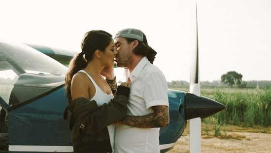 Superb brunette is fucked outside