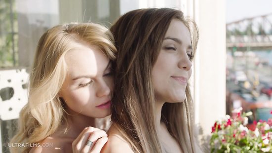 Dazzling lesbians cuddling and licking