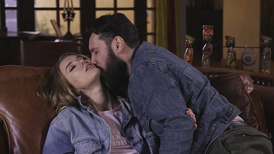 Bearded man buttfucks lovely teen