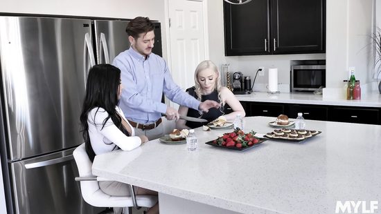 Ravishing babes are making out