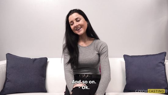 Shy girl does casting couch
