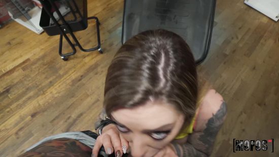 Tattooed girl fucked in asshole