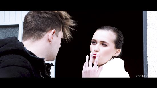 Ravishing girl rides her partner