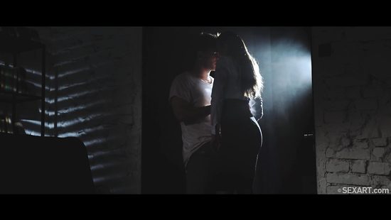 Ravishing girl rides her partner