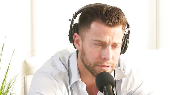 Juicy brunette receives a dick