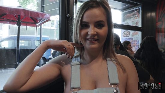 Shy girl plays with dick