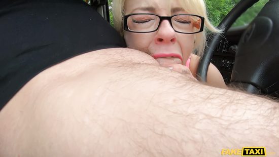 FFM threesome in fake taxi