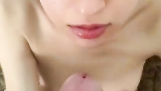 Pretty girl gets messy facial