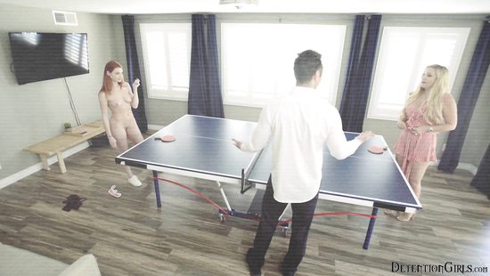 Ginger jumps on hard dick