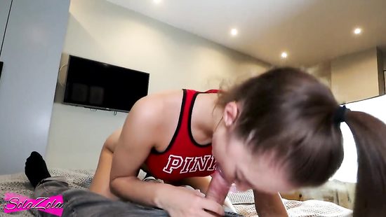 Sola Zola gives a blowjob