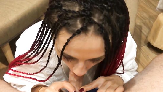 Busty chick on hard dick