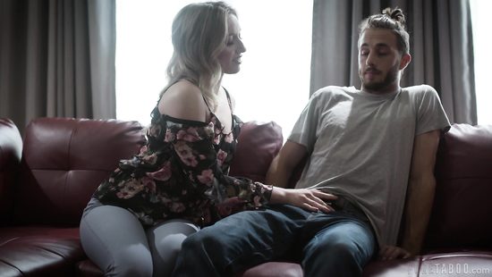 Blonde MILF rides her stepson