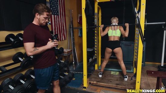 Blonde banged by fitness instructor